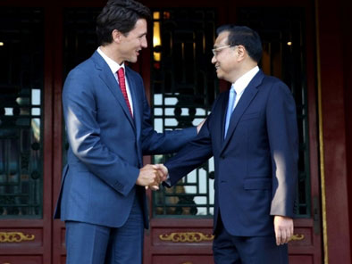 Sino-Canadian ties warm up following prime ministerial visits